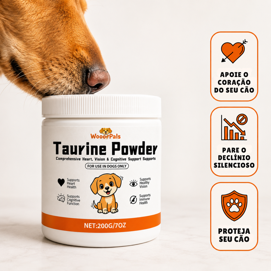 WooofPals™ Taurina para Perros — Soporte Cardíaco y Longevidad