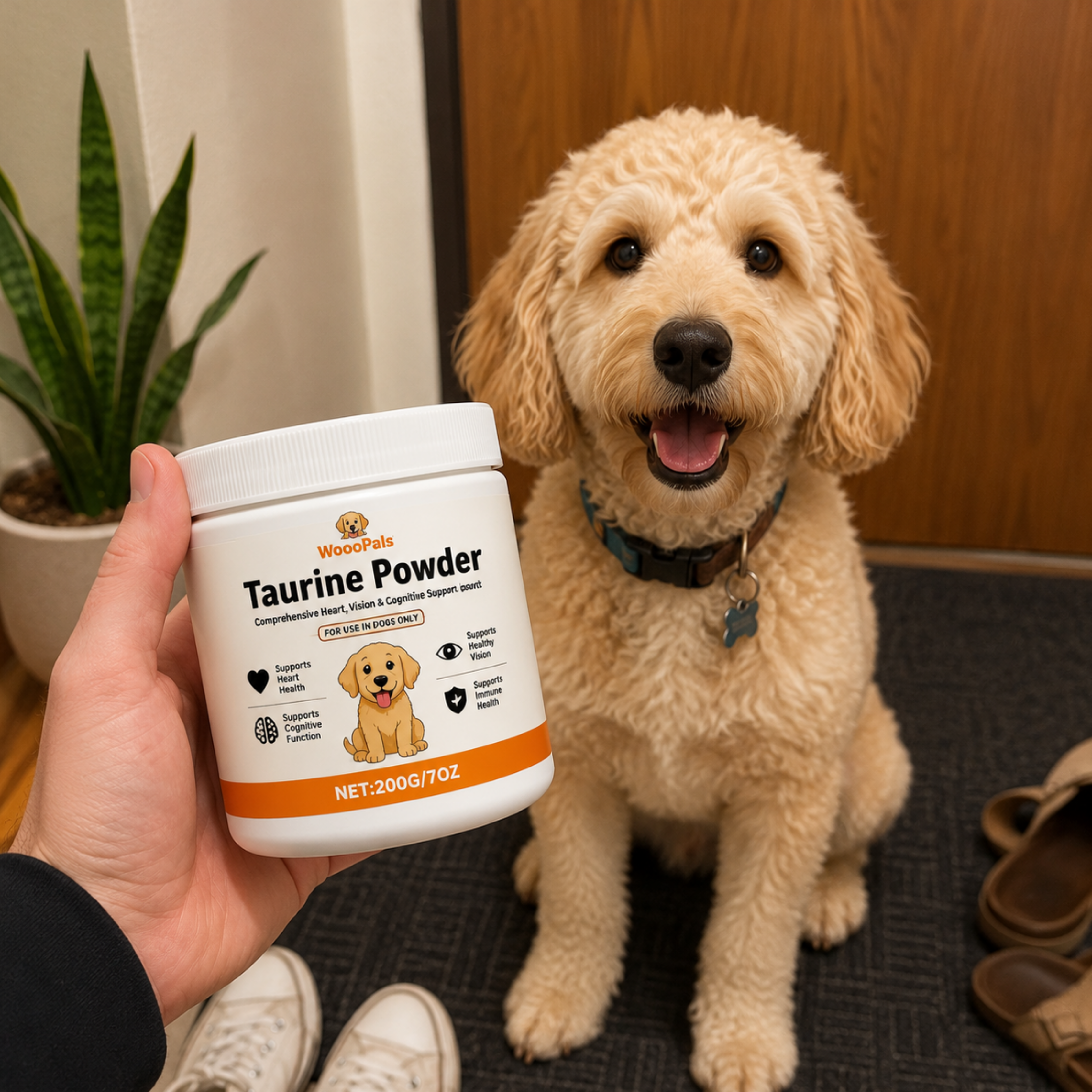 WooofPals™ Taurina para Cães — Suporte Cardíaco e Longevidade